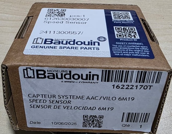 Sürət Sensoru - Baudouin - 16222170T - 2411300557 - 612630030007 - 645924K4B01015